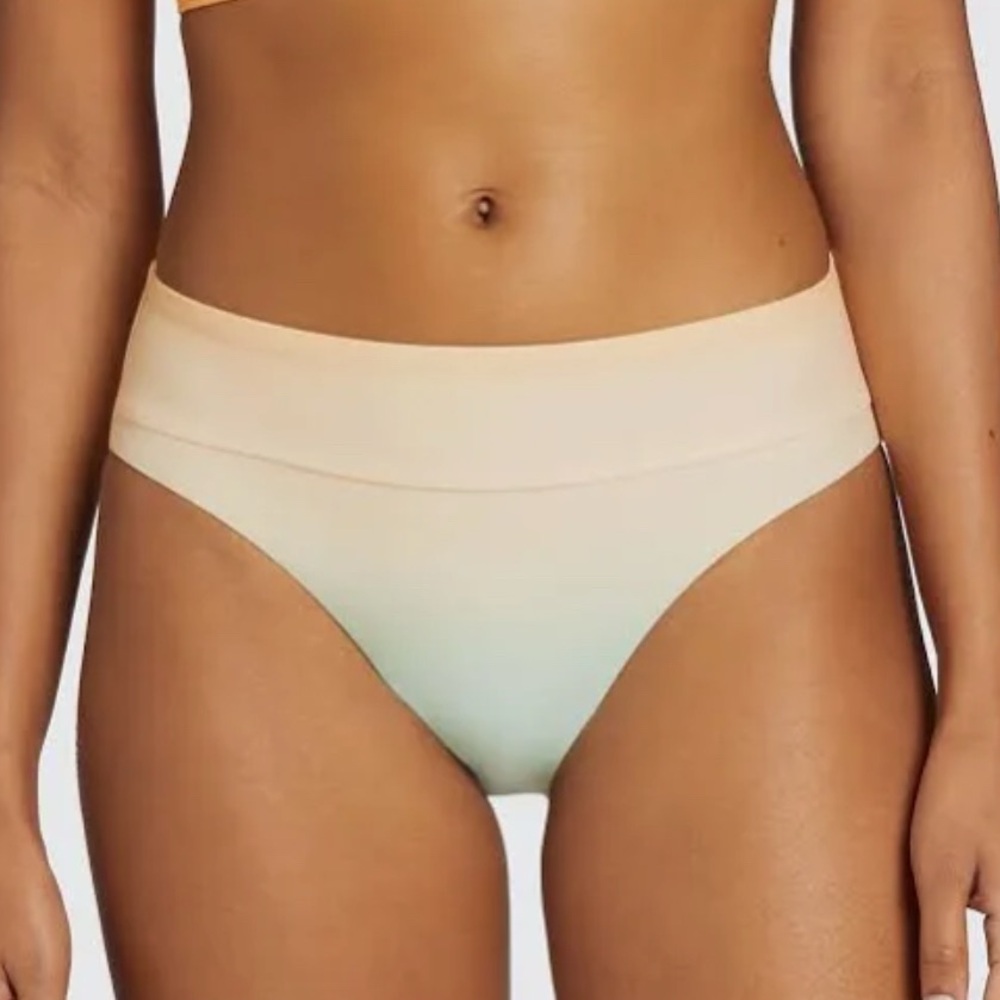 NWT Calia Mid Rise Wide Banded High Leg Bottoms Size Xl